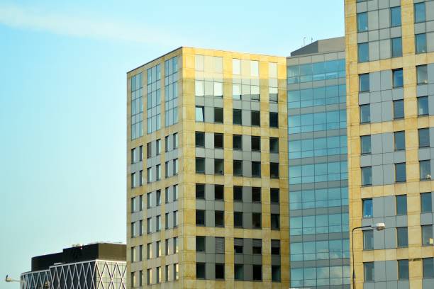 istock Glass curtain wall of modern office building 1029419828