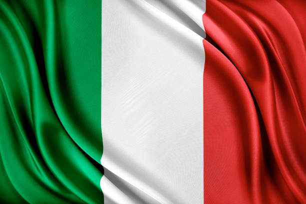 istock Italy flag. Flag with a glossy silk texture 1029420172