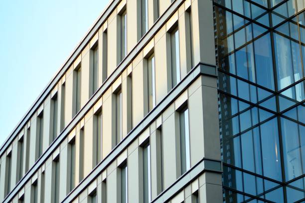 istock Glass curtain wall of modern office building 1029420320