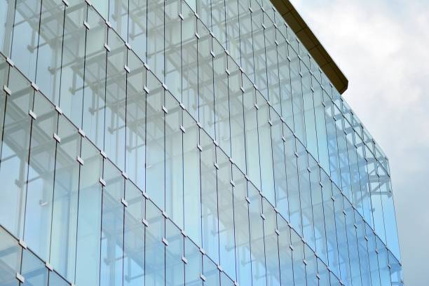 istock Glass curtain wall of modern office building 1029424984