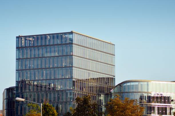 istock Glass curtain wall of modern office building 1029428100