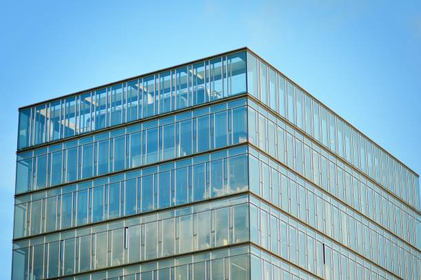 istock Glass curtain wall of modern office building 1029428182