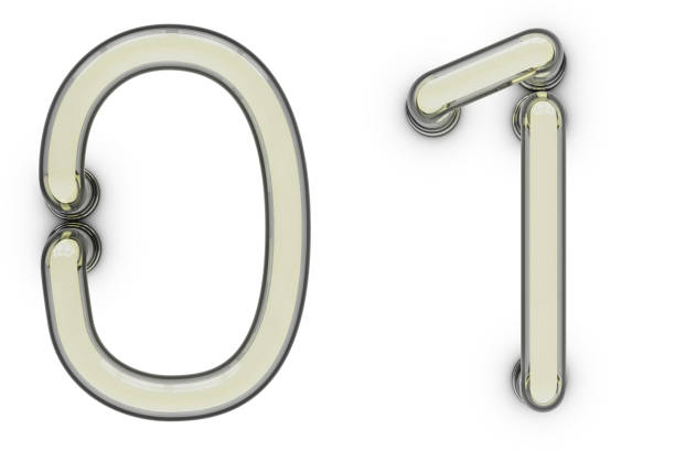 istock Neon tube number on yellow background. 3D 1029436210