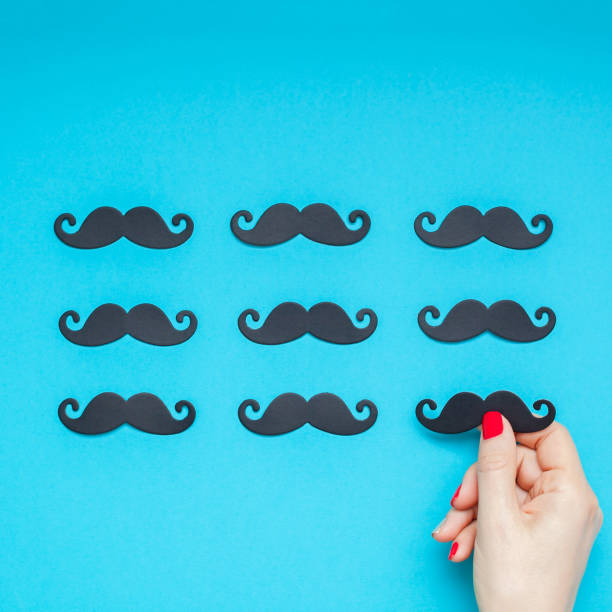 istock Paper moustaches for men fathers dad concept 1029441444