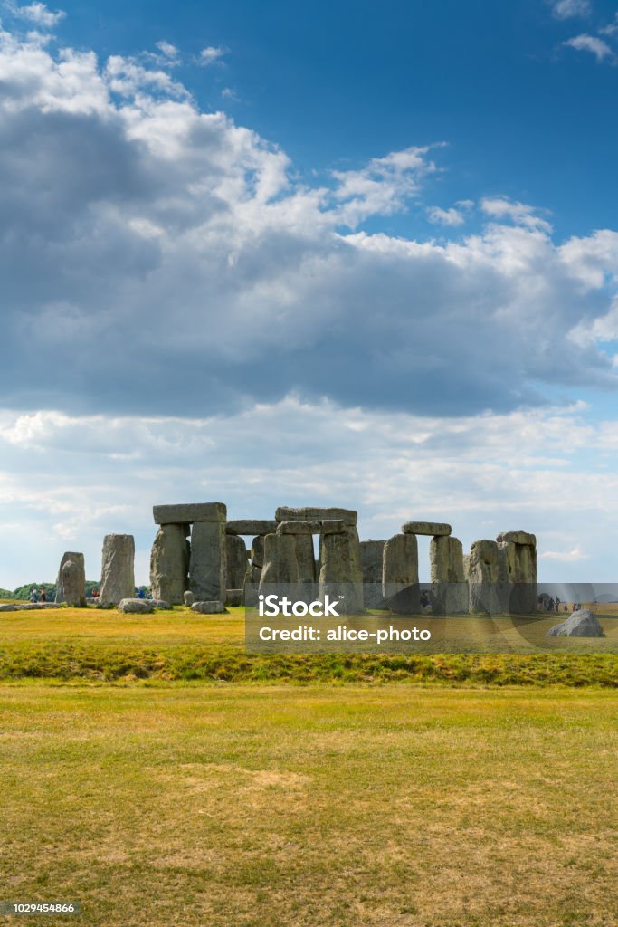 Stonehenge, England, UK im Sommer - Lizenzfrei Stonehenge Stock-Foto