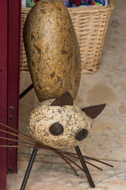 istock cat made of stones as dekoration, 1029458272
