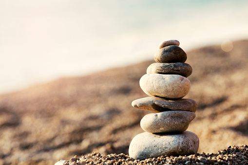 Zen Balancing Pebbles, Harmony and Balance