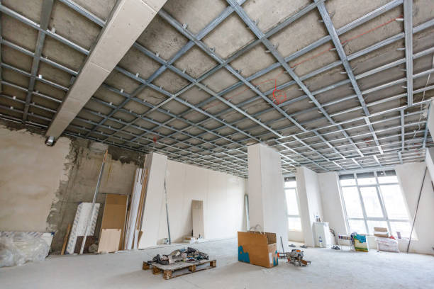 istock Suspended ceiling structure, before installation of gypsum plasterboard 1029463674