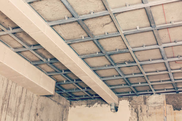 istock Unfinished room of inside house under construction 1029463698