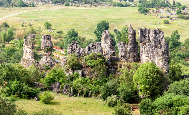 istock Shilin Stone Forest - Yunnan Province - China 1029478904