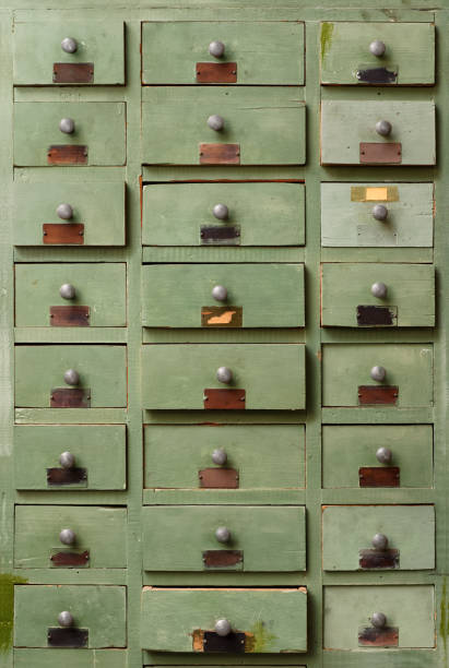 istock Old wooden cabinet with drawers 1029485000