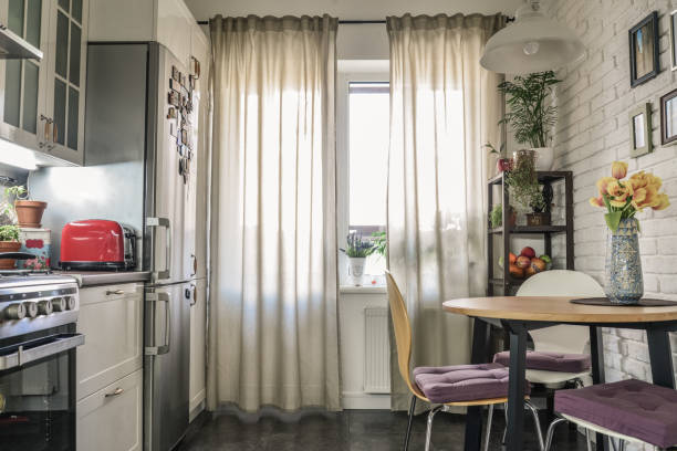 istock Interior of the kitchen in Scandinavian style 1029491974