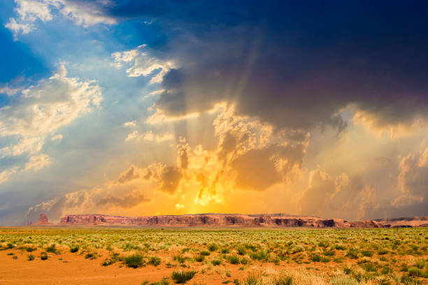 istock giant sandstone formation in the Monument valley 1029492278