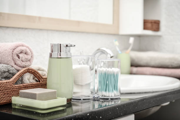 istock Stack of towels  in the bathroom 1029492794