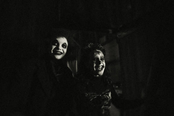 istock Having fun at Halloween – The couple 1029517984