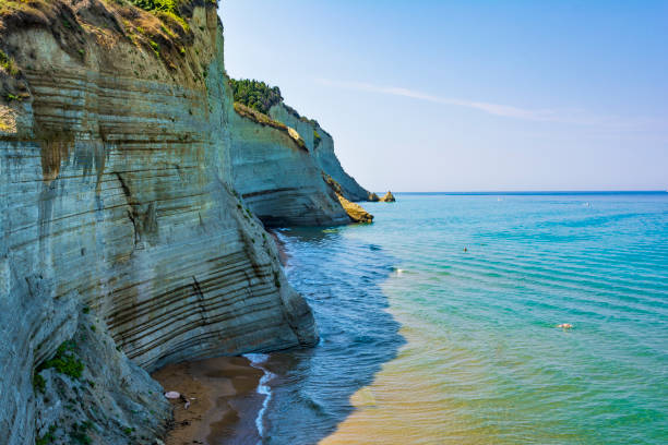 istock Loggas beach, Peroulades, Corfu island, Greece 1029539136