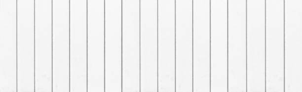 istock Panorama of white wood wall background and texture 1029559196