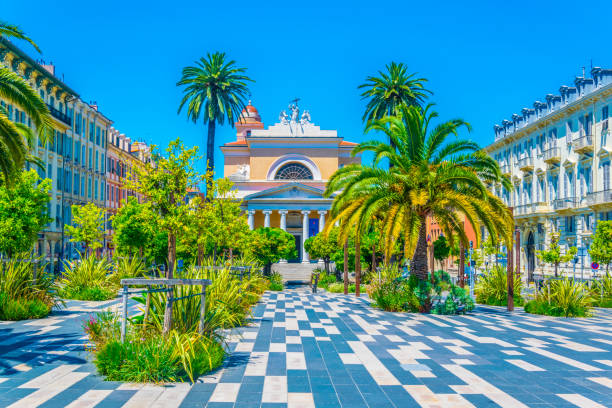 Catholic church Saint Jean-Baptiste - le Voeu in Nice, France Catholic church Saint Jean-Baptiste - le Voeu in Nice, France nice france stock pictures, royalty-free photos & images