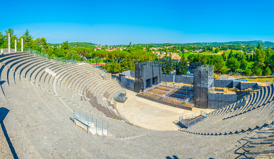 An ancient amphitheatre in Vaison-la-Romaine, France
