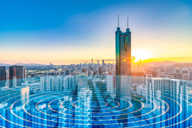 istock Shenzhen City Scenery and Technology Concept 1029613800