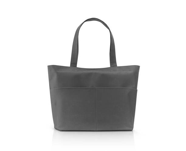 istock blank gray fabric canvas shopping bag for save global warming 1029640248