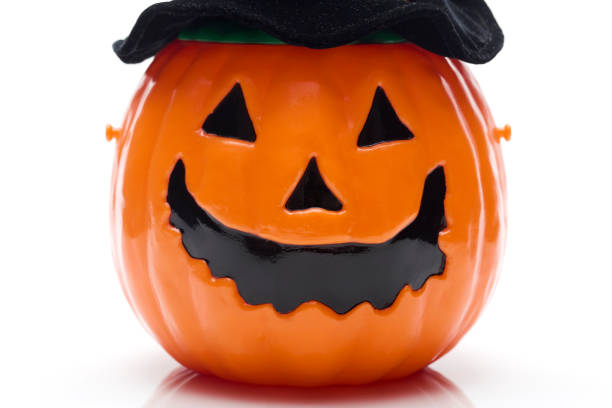 istock Halloween pumpkin isolated on a white background 1029663060