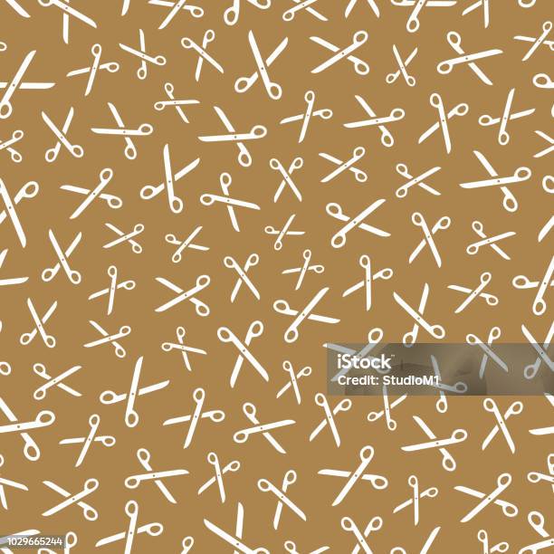 Scissors Funky Patterns Scissors Seamless Pattern Abstract Background Vector Illustration Stock ...