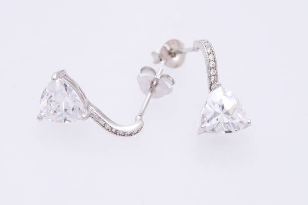istock Fashion earring on white background 1029675008