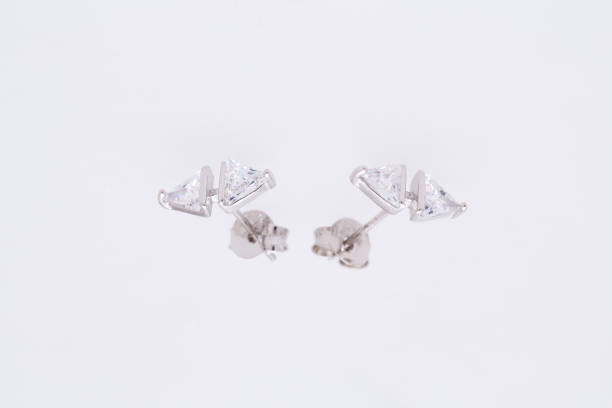 istock Fashion earring on white background 1029675182