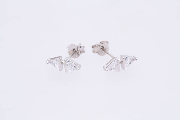 istock Fashion earring on white background 1029675218