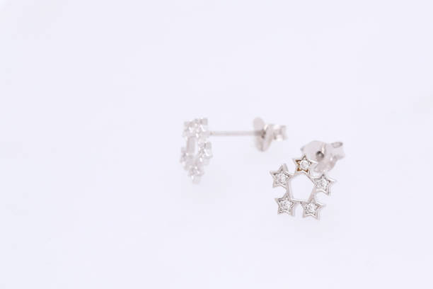 istock Fashion earring on white background 1029677838
