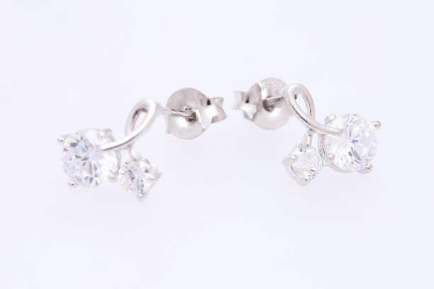 istock Fashion earring on white background 1029678538