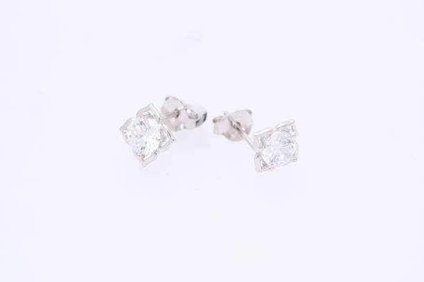 istock Fashion earring on white background 1029678558