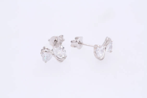 istock Fashion earring on white background 1029678634