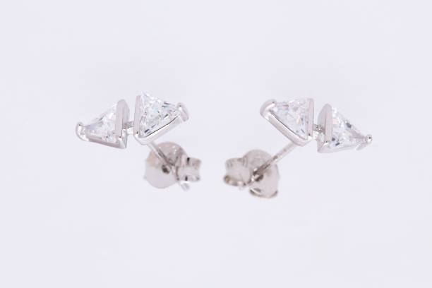 istock Fashion earring on white background 1029678756