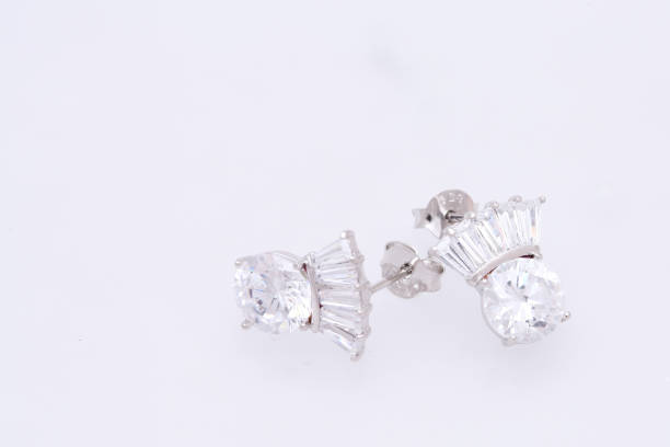istock Fashion earring on white background 1029678812