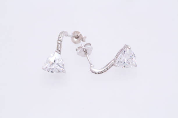 istock Fashion earring on white background 1029678886
