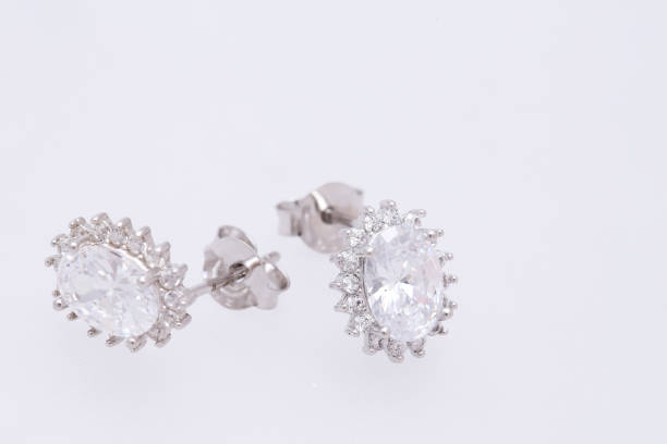 istock Fashion earring on white background 1029678988