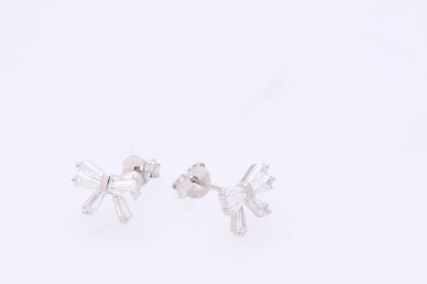 istock Fashion earring on white background 1029683298