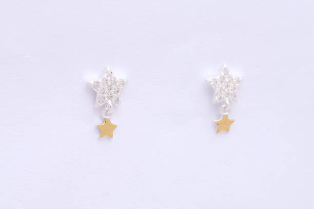 istock Fashion earring on white background 1029683824
