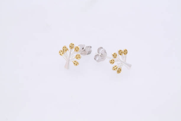 istock Fashion earring on white background 1029683880