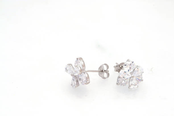 istock Fashion earring on white background 1029684114