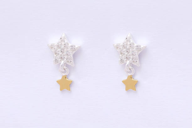 istock Fashion earring on white background 1029686250