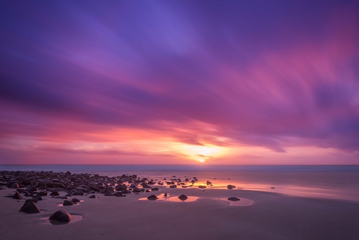 Fine Art Image of an Ocean Sunrise in Elliott Heads, Tropical Queensland, Australia