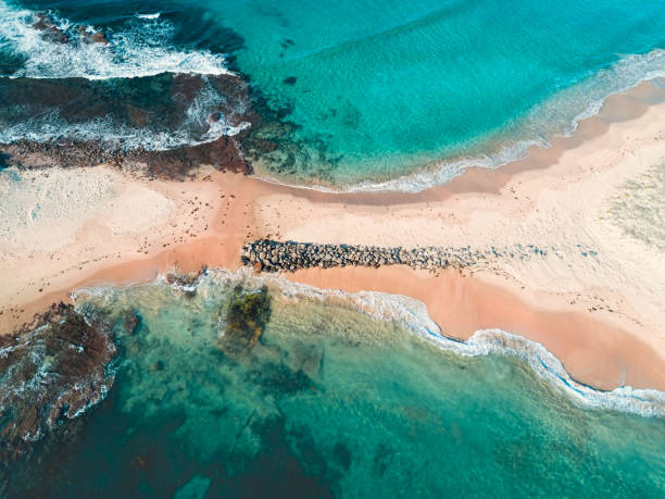 Above Windang Island sand spit