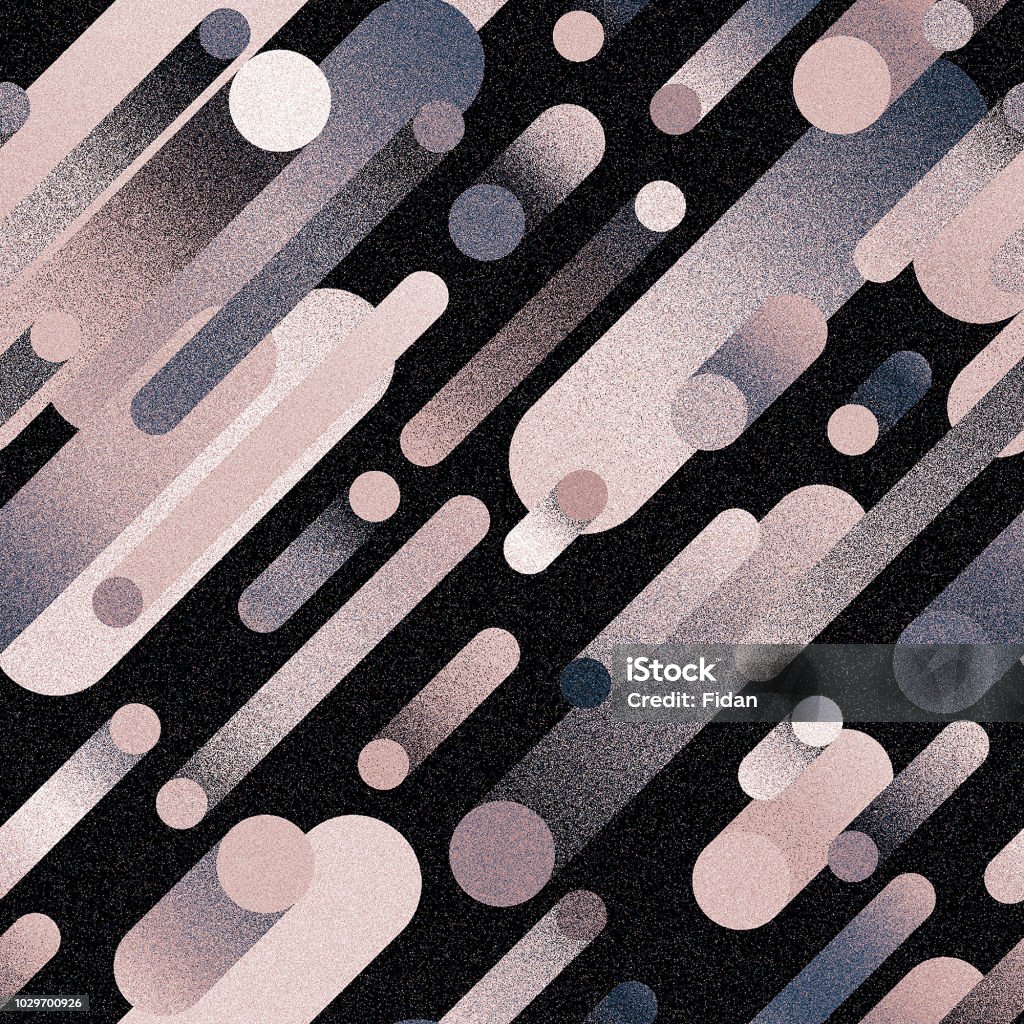 Flat Geometric Pattern Dynamic Speed Energy Rainbow Black Background ...