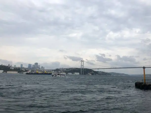 Bosphorus, bridge, istanbul, turkey, sea