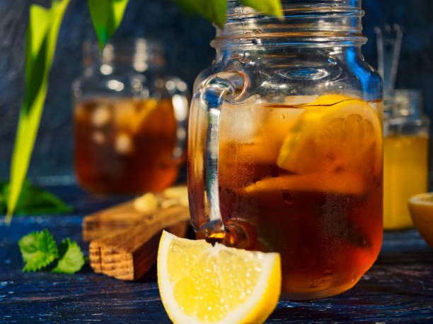 istock Iced tea with lemon, honey and ginger 1029707600