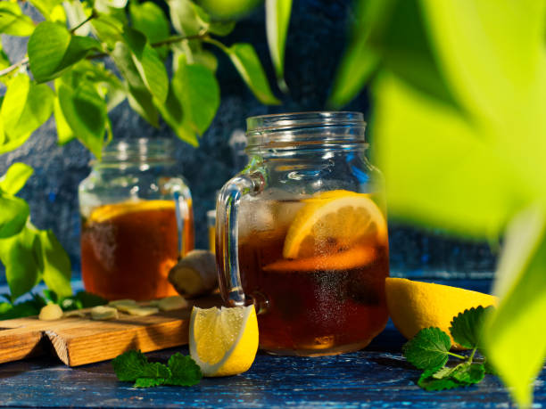 istock Iced tea with lemon, honey and ginger 1029707618