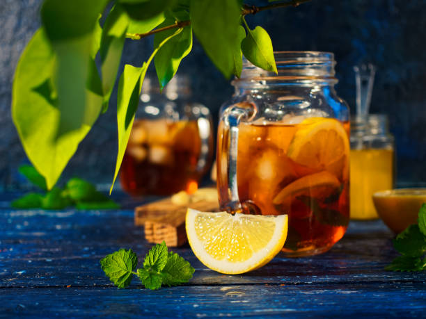 istock Iced tea with lemon, honey and ginger 1029707632